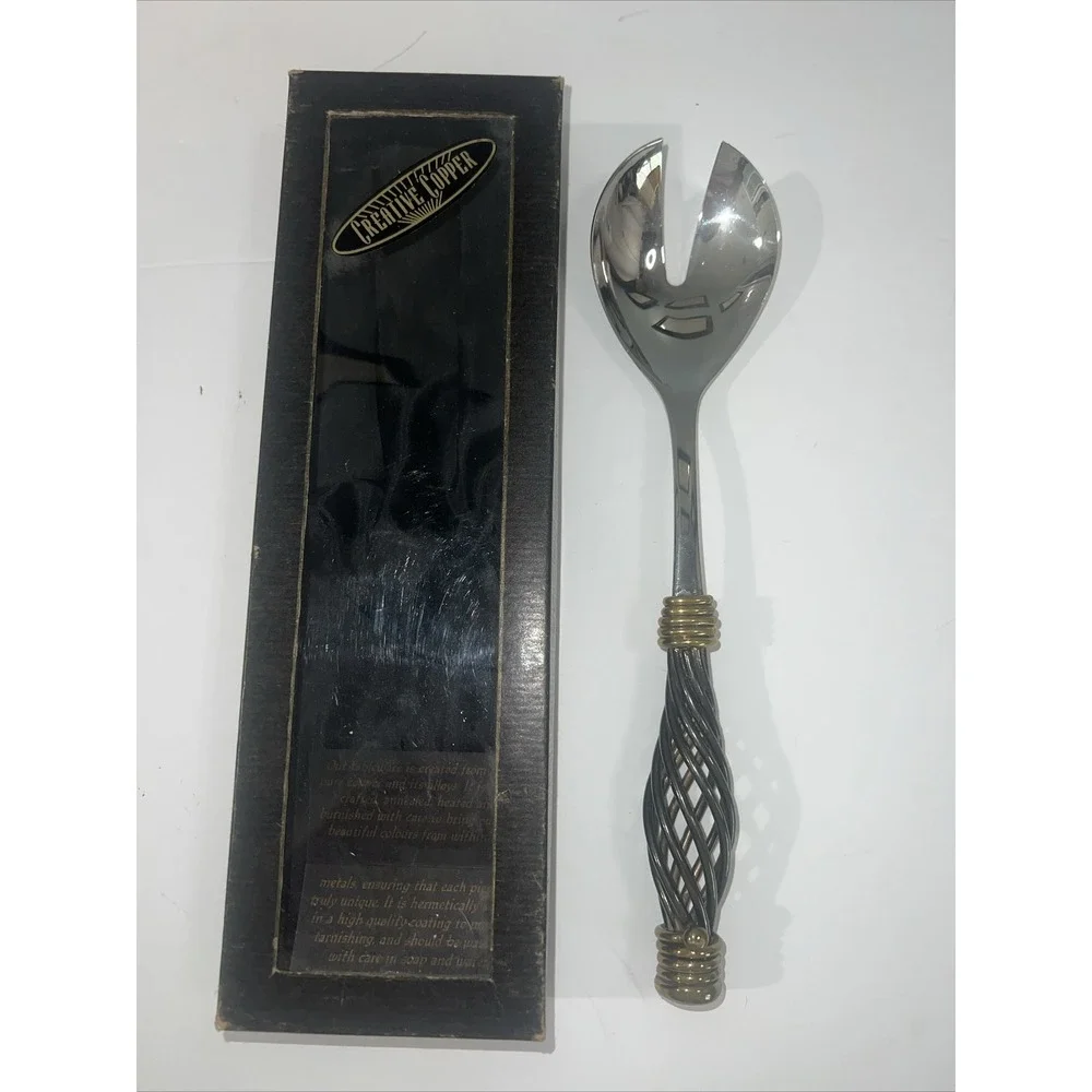 Creative Copper Handcrafted Serving‎ Spoon In Box